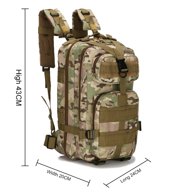 25L 500d Cordura Nylon Mil Camouflgae Style Molle Style Tactical Bag Backpack