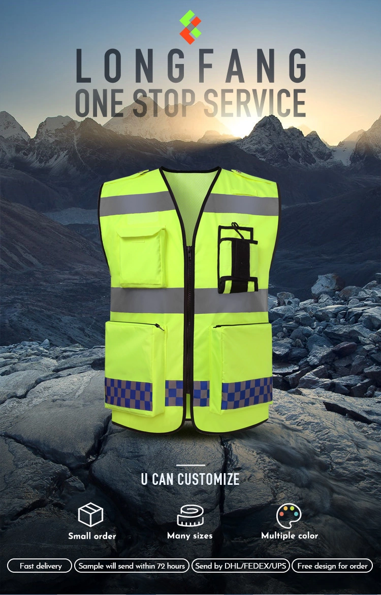 Hot Sale High Visibility Vest Reflective Work Safety Reflective Vest