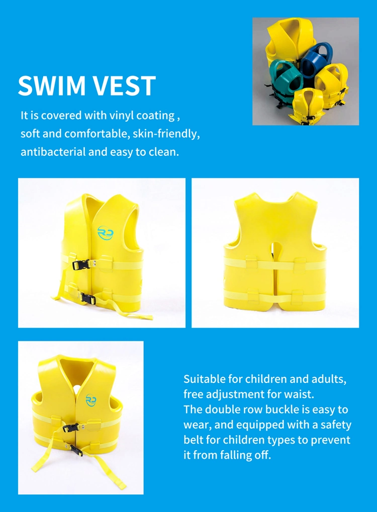 Custom Water Work Sports Park Lake Sea Rafting Surfing Safety NBR Device Vinyl Dipped Safety Kid Adult Jacket Life Vest