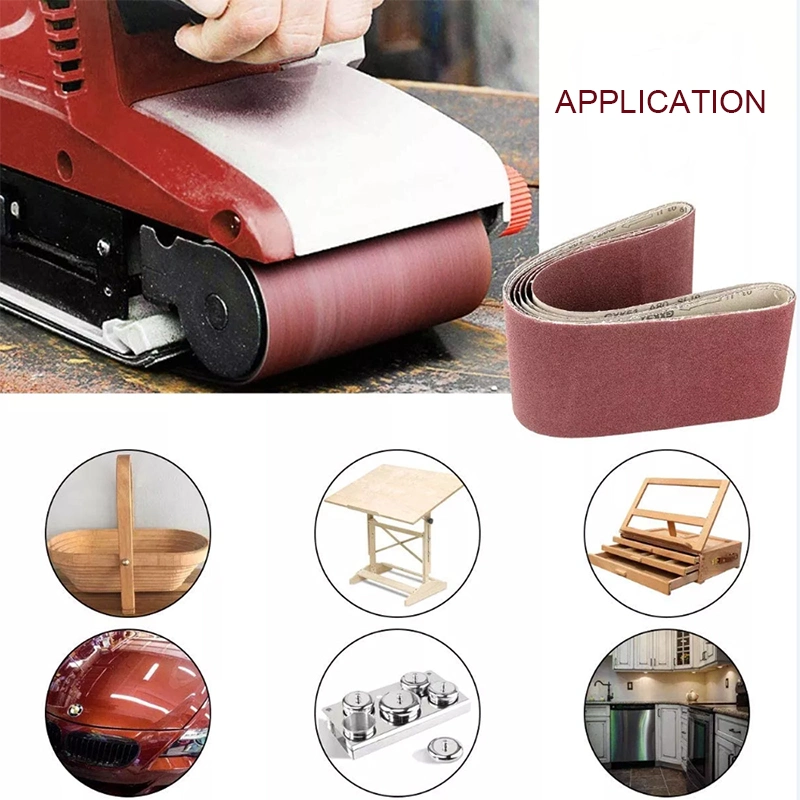 Professional Abrasive Tools Red Polishing Belt Sanding Belt for Grinding