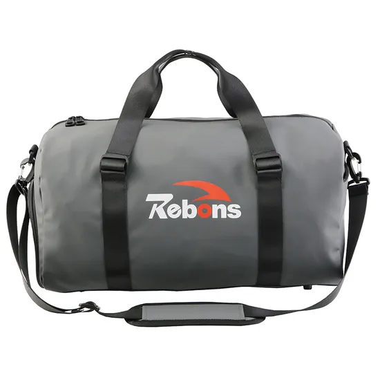 Custom Logo Outdoor Sports Gym Duffle Bag for Men with Shoe Compartment 