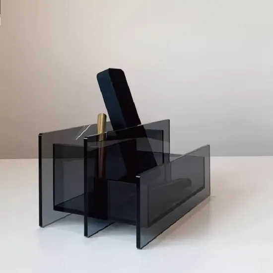 Acrylic Products Storage Tray Consumables Toothpaste Holder Hotel Consumable Box Organization Factory Customized Custom Leather 
