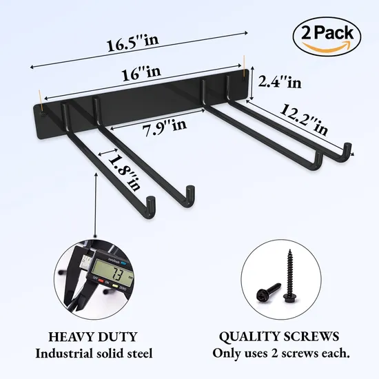 Garage Storage Organization Wall Mount, Heavy Duty Folding Chair Storage 