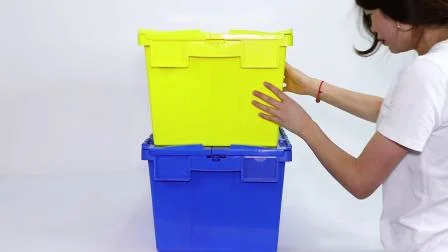 Strong Plastic Stackable Shipping Box Turnover Storage Totes for Moving