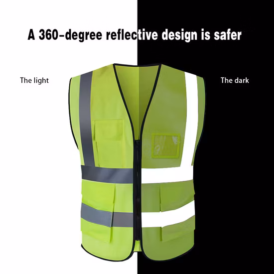 Security Jacket Construction High Visibility Work Reflective Clothing Safety Reflective Safety Vest