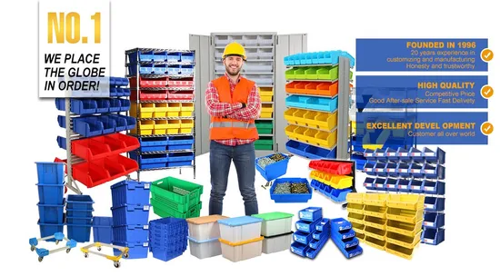 Wholesale Plastic Totes for Tool Parts Storage 
