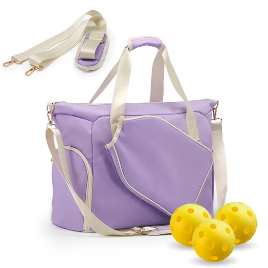 Pickle Ball Bag Pickleball Racket Paddle Tote with Shoe Compartment Women Sling Tote Carry Bag Pickleball Paddle Bag Padel 
