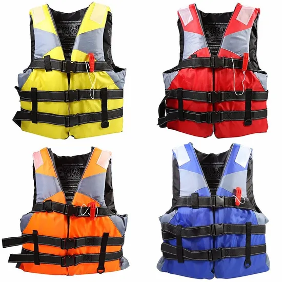 Factory Supplying EPE Foam Oxford Fabric Lifejacket Life Vest 
