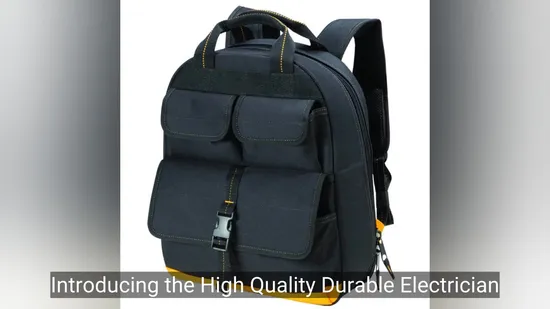 Versatile Electrician Tool Backpack for DIY Enthusiasts and Pros 