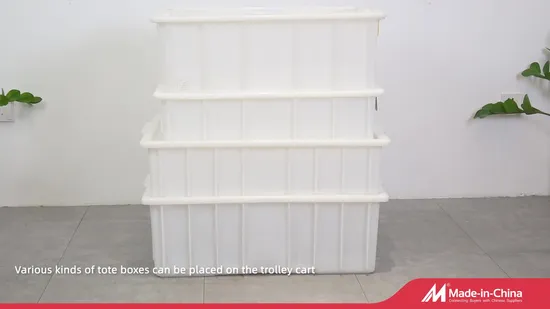 Turnover Boxes Plastic Storage Crates Stackable Totes for Logistic Transport Moving Container 