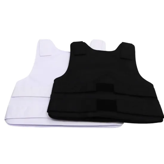 Ultra Safe 600d Nylon Ripstop White/Black Concealable Vest (Without Soft Armor) 