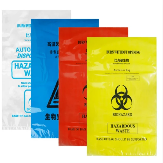 PP PE Autoclave Medical Waste 10L Biohazard Bag Anti