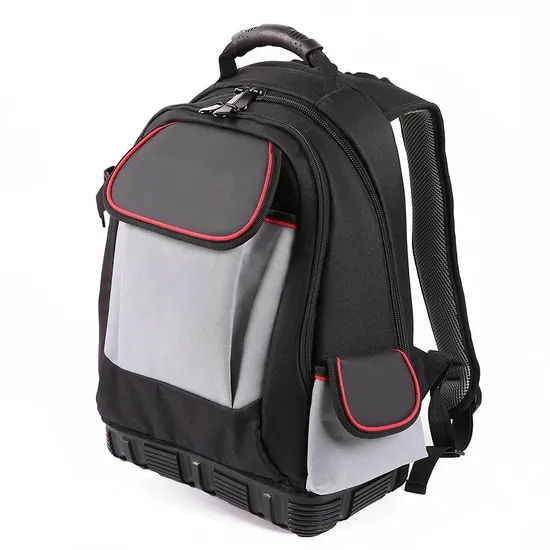 Polyester Backpack Tool Bagwith Rubber Bottom 